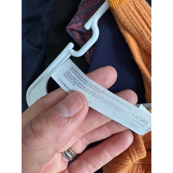 Out From Under womens Orange Ribbed cropped Tank Top Size S - Picture 3 of 4